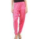 Ultra Soft Rayon Viscose Solid Attractive Pleated Pattern Casual wear Patiala Pants for Womens