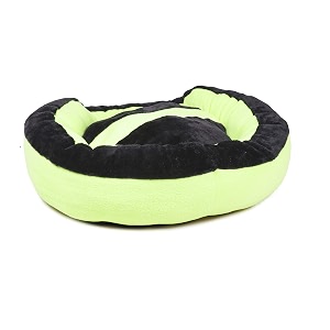 petslover ultra super soft fluorescent green color fleece fabric polyester filled fiber dogcat beds export quality - xl
