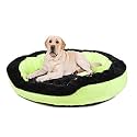 Petslover Ultra Super Soft Fluorescent Green Color Fleece Fabric Polyester Filled Fiber Dog/Cat Beds (Export Quality) - Small