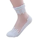 Ultra Thin Transparent Net Crystal Elastic Ankle