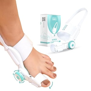 ultracare pro ergo bunion corrector - 1 year warranty - orthopedic bunion toe straightener - foot thumb straightener - foot support - for men amp women - medical grade splint 