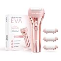 UltraCare PRO Eva Callus Remover for Feet - 1 Year Warranty - 3 Customized Speed Settings - Rechargeable Foot Scrubber - 3 Roller Heads for Dead Skin - Pedicure at Home - Washable heads
