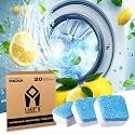 UltraConcentrated Washing Machine Cleaning Tablets, 10 Pcs Tabs Descaler for Washing Machine Drum Cleaner, Tub Deep Clean - Front & Top Load, Dishwasher | 2X Deeper - 2X Faster - 2X Power