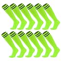 Ultrafun 6 Pairs Soccer Socks Men Women Youth Team Sports