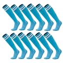 Ultrafun 6 Pairs Soccer Socks Men Women Youth Team Sports