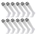 Ultrafun 6 Pairs Soccer Socks Men Women Youth Team Sports