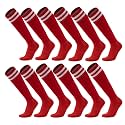 Ultrafun 6 Pairs Soccer Socks Men Women Youth Team Sports