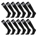 Ultrafun 6 Pairs Soccer Socks Men Women Youth Team Sports