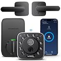 ULTRALOQ Bolt Fingerprint WiFi Smart Lock with Handle, App Remote Access