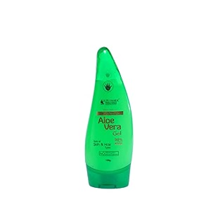 leaf shape aloe vera gel face and hair cleaning gel 120 ml