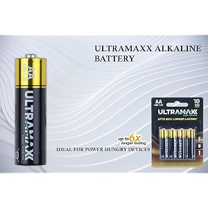 ultra alkaline aa battery pack of 16
