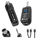 ULTRAPROLINK 2.4GHz Wireless Transmitter & Receiver|Convert Wired mics to Wireless|30m-98ft Range |6.35mm Male-XLR Female Connectors for Mics, Audio Mixers, PA Systems,Party Speakers|UM1195