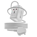 UltraProlink 6 in1 Power Hub Surge Protector | 65W Fast Charging |6 Ports-2 Type-C (PD),2 USB-A & 2AC Sockets (2500W) | for Laptop, iPhone, Android, | Charges iPhone 50% in 30 mins