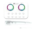 UltraProlink Sing Along Mini |Slimmest Portable Bluetooth Karaoke Mixer |Sound Card for Karaoke,Podcast, Singing, Live Stream,Broadcast|5 sound effects|Record on Mobile|Condenser Mic|White