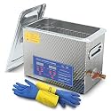 Ultrasonic Patrs Cleaner 6L Professional Ultrasonic Carburetor Cleaner with Heater and Timer Efficiently Cleaning for Carbs Injectors Jewelry Brass and Guns with Cleaning Basket DAREFLOW