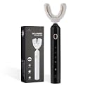 Ultrasonic U-Shaped Toothbrush for Adults, Electric Toothbrush for Teeth Whitening, Automatic 360-degree with Waterproof IPX7, 4 Modes for Cleaning(Black)