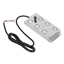 Ultrasonic Water Pond Fountain Fogger Quiet Mist Maker Stainless Steel 6 Heads for Landscape Garden DC45-48V, IP67 Rated Water Proof Design, for IndoorOutdoor Use