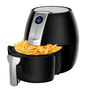 ultrean air fryer 42qt electric hot air fryers oven oilless cooker with lcd digital screen and easily detachable frying pot etlul certified1-year warranty1500w black