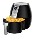 Ultrean Air Fryer, 4.2Qt Electric Hot Air Fryers Oven Oilless Cooker with LCD Digital Screen and Easily Detachable Frying Pot, ETL/UL Certified,1-Year Warranty,1500W (Black)