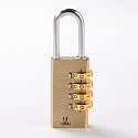 UMAI 4-Digit Combination Brass Lock | 6.1cm Height Number Lock| Door Lock | Travel Lock for Briefcase, Laptop Bags | Cycle Lock | Resettable PIN Number Lock with 5mm Thick Shackle | 20000 Unlock Times