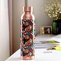 UMAI Copper Water Bottle 950ml | Designer Leakproof Eco-Friendly Immunity Boosting Non-Toxic BPA Free | Kids Drinkware &amp; Storage | Home Gym Office | Unique Printed Bottle