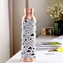 UMAI Copper Water Bottle 950ml | Designer Leakproof Eco-Friendly Immunity Boosting Non-Toxic BPA Free | Kids Drinkware &amp; Storage | Home Gym Office | Unique Printed Bottle