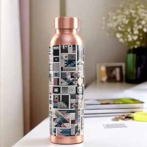 umai copper water bottle 950ml  detox water bottle- immunity enhancing  copper bottle for officehomegym  eco friendly and leakproof  non-toxic and bpa free water bottle for kids