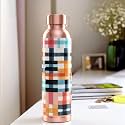 UMAI Copper Water Bottle 950ml | Designer Leakproof Eco-Friendly Immunity Boosting Non-Toxic BPA Free | Kids Drinkware &amp; Storage | Home Gym Office | Unique Printed Bottle