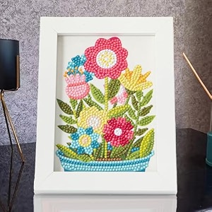 umai diamond painting kit 30x30cm  diy craft kit for kids 6-12 age group  art and craft kit  craft materials  home decor items  indoor art kit for girls boys  birthday gift for girls- clock