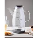UMAI Oil Dispenser 1 Litre | Borosilicate Oil containers for Kitchen | Oil Pourer | Glass Oil Dispenser Bottle with Cap and Handle | Spill Proof | Food Grade Oil Conatiner
