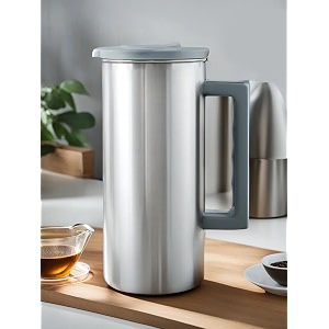 umai oil dispenser 1600ml  stainless steel oil containers for kitchen  oil pourer  steel oil dispenser bottle with cap and handle  spill proof  food grade oil container  oil drizzler
