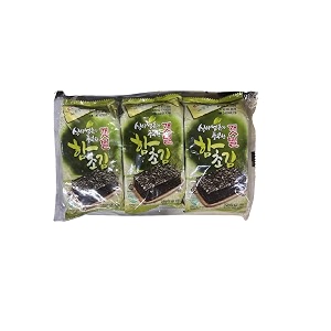 umai seasoned crispy seaweed pack 3 x 4g  hamcho salt flavour  korean origin seaweed snack 