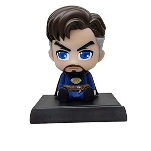 umani plastic super hero action figure limited edition bobblehead with mobile holder for car dashboardoffice deskampstudy tablebh-dr str-ange9 cm13 cm
