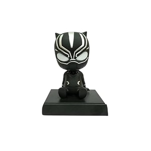 umani super hero action figure limited edition bobblehead with mobile holder for car dashboard office desk amp study table bla-ck pan-ther