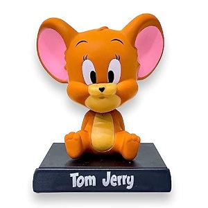 umani super hero plastic action figure limited edition bobblehead with mobile holder for car dashboard office desk amp study tablebh-jer-ry13 x 9 cm