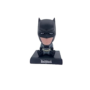 umani super hero action figure limited edition bobblehead with mobile holder for car dashboard office desk amp study tablebh-bat-man 2