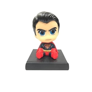 umani super hero action figure limited edition bobblehead with mobile holder for car dashboard office desk amp study table sprman