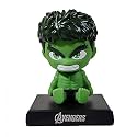 UMANI® Super Hero Action Figure Limited Edition Bobblehead with Mobile Holder for Car Dashboard, Office Desk &amp; Study Table (H.U.L.K.)
