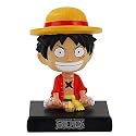 UMANI Super Hero Action Figure Limited Edition Bobblehead with Mobile Holder for Car Dashboard, Office Desk &amp; Study Table (MON-Key D LU-FFY)