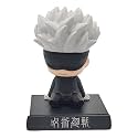 UMANI Super Hero Action Figure Limited Edition Bobblehead with Mobile Holder for Car Dashboard, Office Desk &amp; Study Table (SAT-ORU GO-JO)