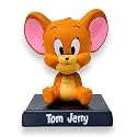 UMANI Super Hero Plastic Action Figure Limited Edition Bobblehead With Mobile Holder For Car Dashboard, Office Desk &amp; Study Table(Bh-Jer-Ry),13 X 9 cm