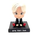 UMANI Super Hero Action Figure Limited Edition Bobblehead with Mobile Holder for Car Dashboard, Office Desk &amp; Study Table (BTS-JIN)