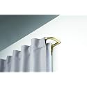 Umbra Twilight Double Curtain Rod Set – Wrap Around Design Ideal for Blackout or Room Darkening Panels, 88 to 144 Inches, Gold