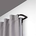 Umbra Twilight Double Curtain Rod Set – Wrap Around Design Ideal for Blackout or Room Darkening Panels, 28 to 48 Inches, Dark Bronze