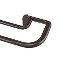 Umbra Twilight Double Curtain Rod Set – Wrap Around Design Ideal for Blackout or Room Darkening Panels, 48 to 88 Inches, Dark Bronze