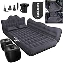 Umbrauto Car Air Mattress Bed: Inflatable SUV Camping Sleeping Pad for Truck Back Seat with Pump &amp; Pillows, Blow Up Backseat Car Mattress for Van Rear Seat