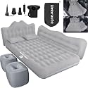 Umbrauto Car Air Mattress Bed: Inflatable SUV Camping Sleeping Pad for Truck Back Seat with Pump &amp; Pillows, Blow Up Backseat Car Mattress for Van Rear Seat