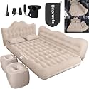 Umbrauto Car Air Mattress Bed: Inflatable SUV Camping Sleeping Pad for Truck Back Seat with Pump &amp; Pillows, Blow Up Backseat Car Mattress for Van Rear Seat
