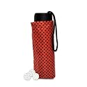 Umbrella Hidden Alcohol Flask | BoozeBrella Disguised Container for Sneaking Liquor | Concealed Flasks for Women &amp; Men | Funny &amp; Sneaky Way to Hide Liquid | Undercover Containers (Red with Black Dots)