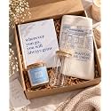 THE UMBRELLA STORE Gift Hamper for Women | Scented Soy Candle Gift Set with Tote Bag, Notebook &amp; Glass Jar | Self Care Gift Box for Birthday, Anniversary, Bridesmaid | Premium Curated Gift (Blue)
